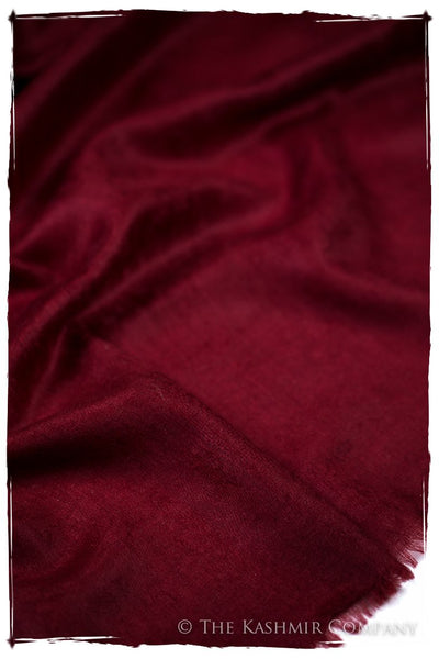 Jacquard Paisley Garnet Cashmere Scarf