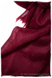 Jacquard Paisley Garnet Cashmere Scarf