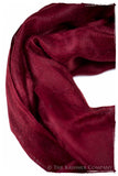 Jacquard Paisley Garnet Cashmere Scarf