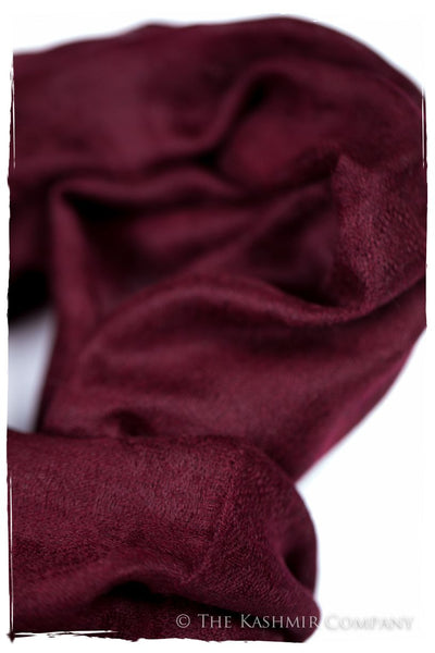 Jacquard Paisley Beaujolais Cashmere Scarf