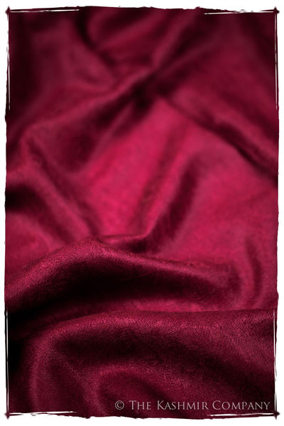 Jacquard Paisley Pompeian Cashmere Scarf