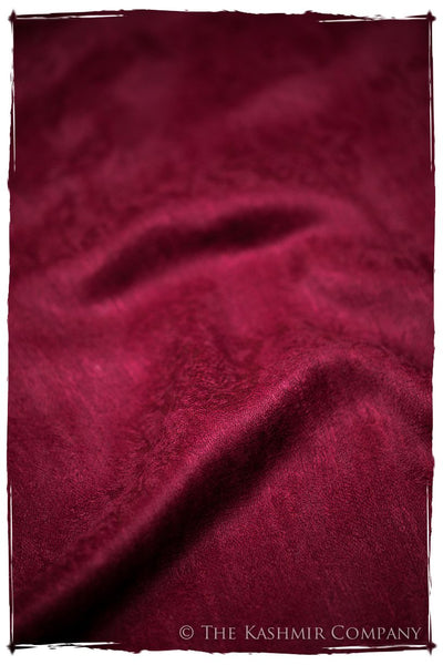 Jacquard Paisley Pompeian Cashmere Scarf