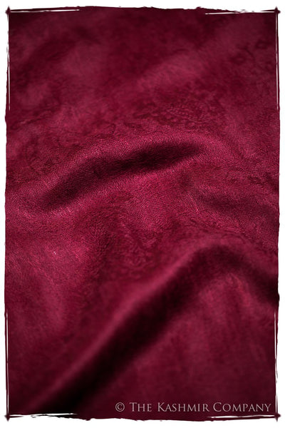 Jacquard Paisley Pompeian Cashmere Scarf