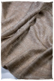 Jacquard Paisley Royale Taupe Soft Cashmere Scarf