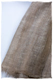 Jacquard Paisley Royale Taupe Soft Cashmere Scarf