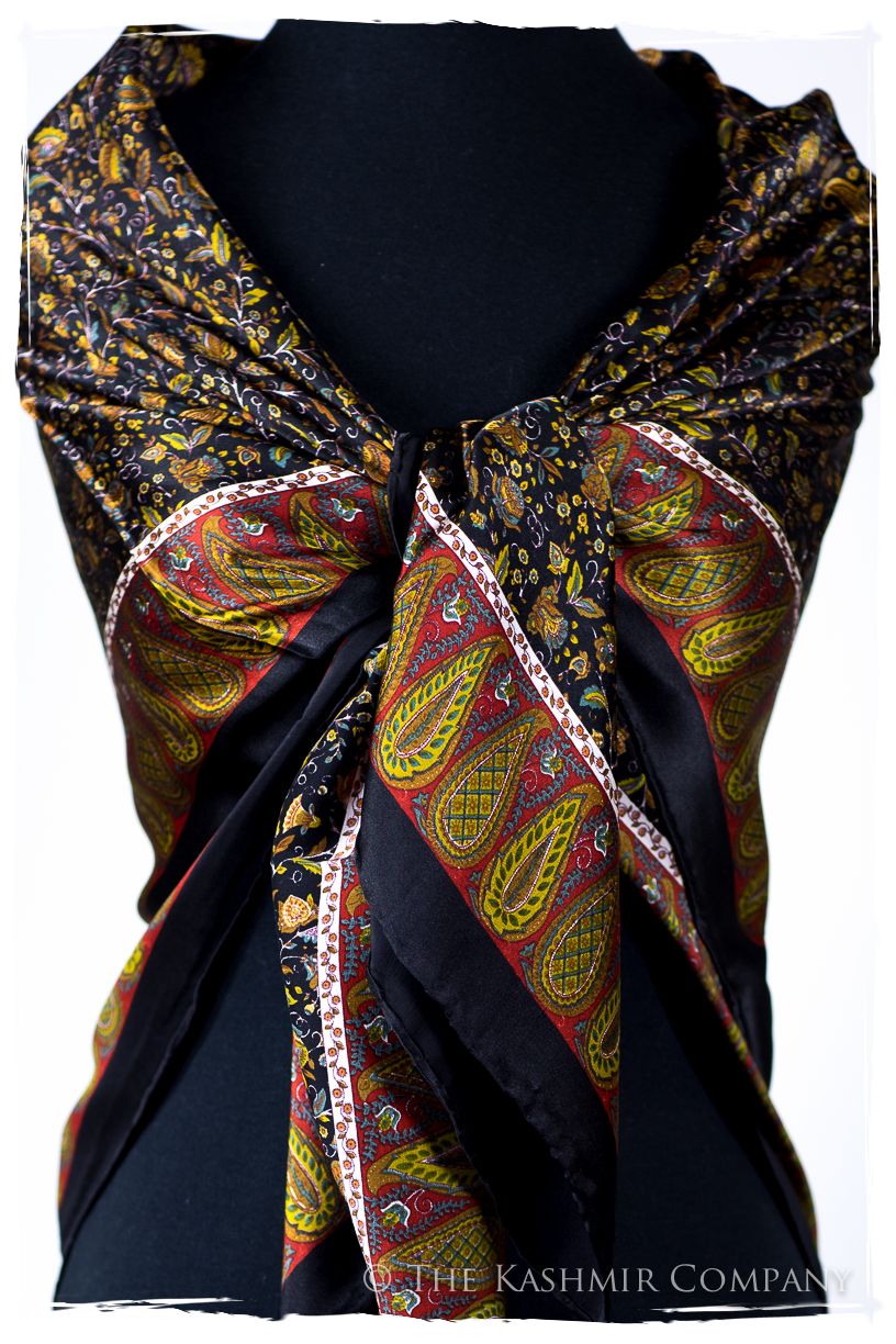 Isabélla of Hainault Cashmere Square Silk Scarf