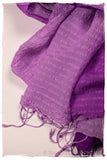 Iris Orchid Crush Organic Silk Scarf