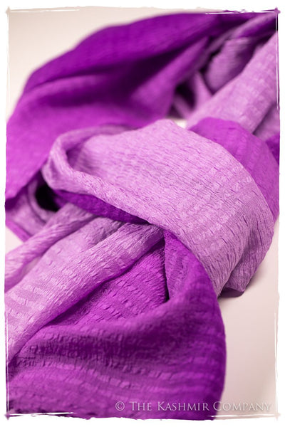 Iris Orchid Crush Organic Silk Scarf