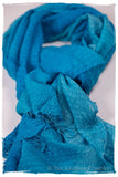 Blue Danube Crush Organic Silk Scarf