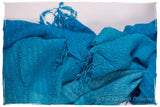 Blue Danube Crush Organic Silk Scarf