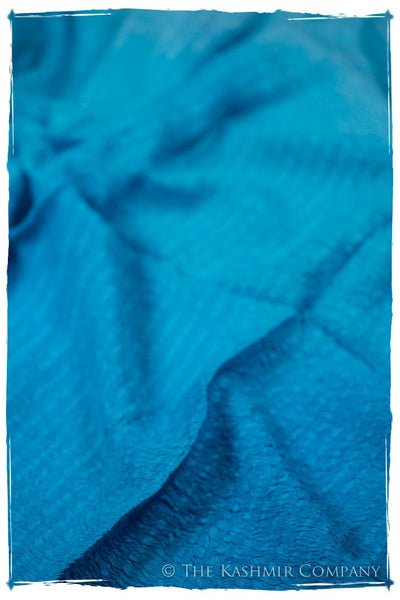 Blue Danube Crush Organic Silk Scarf