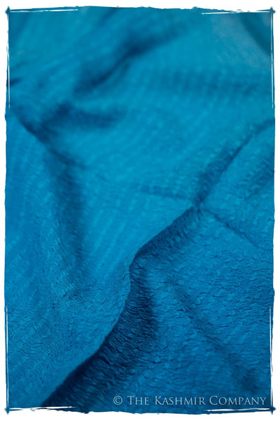 Blue Danube Crush Organic Silk Scarf