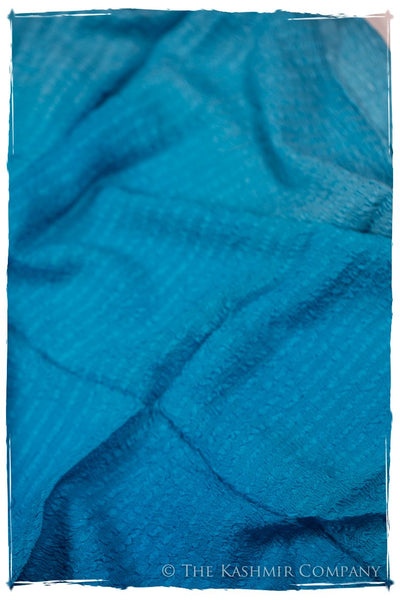 Blue Danube Crush Organic Silk Scarf