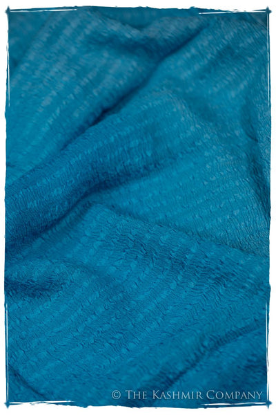 Blue Danube Crush Organic Silk Scarf