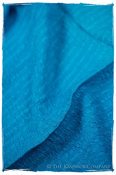 Blue Danube Crush Organic Silk Scarf