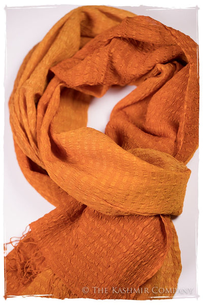 Persimmon Crush Organic Silk Scarf