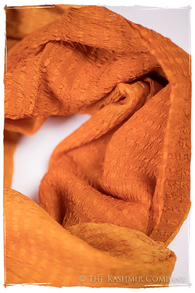 Persimmon Crush Organic Silk Scarf