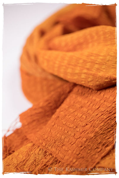 Persimmon Crush Organic Silk Scarf