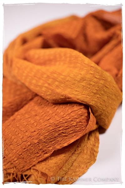 Persimmon Crush Organic Silk Scarf