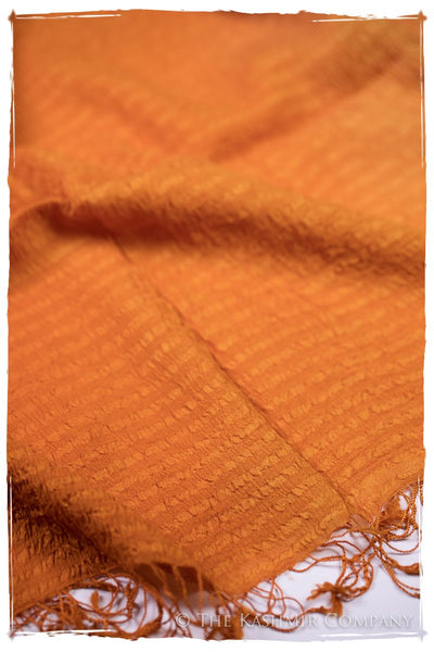 Persimmon Crush Organic Silk Scarf