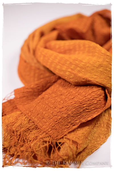 Persimmon Crush Organic Silk Scarf