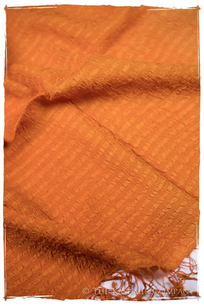 Persimmon Crush Organic Silk Scarf