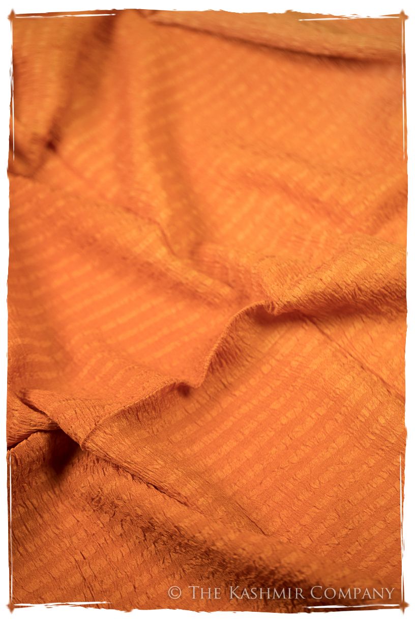 Persimmon Crush Organic Silk Scarf