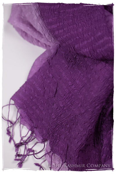 Radiant Orchid Crush Organic Silk Scarf