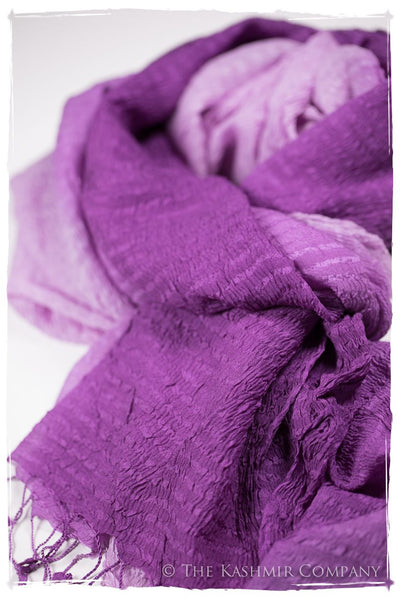 Radiant Orchid Crush Organic Silk Scarf