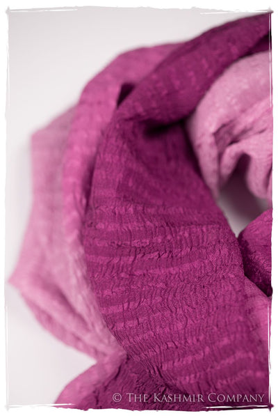 Raspberry Rose Crush Organic Silk Scarf