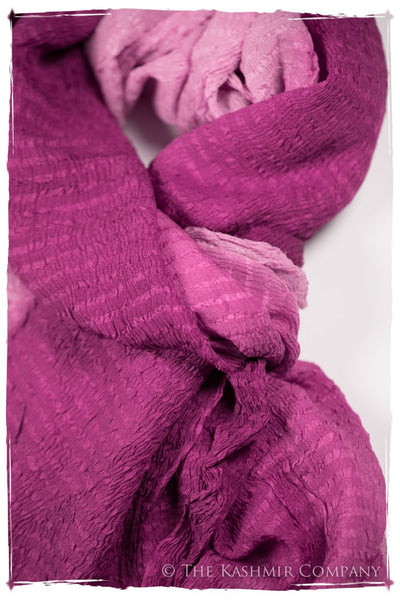 Raspberry Rose Crush Organic Silk Scarf