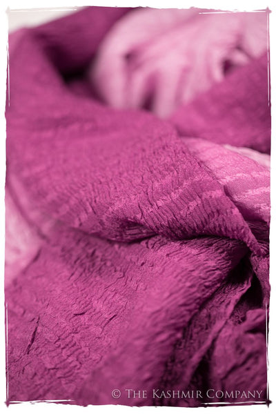 Raspberry Rose Crush Organic Silk Scarf