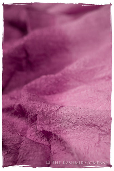 Raspberry Rose Crush Organic Silk Scarf