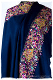 Sápphire du Cachemiré - Grand Pashmina Shawl