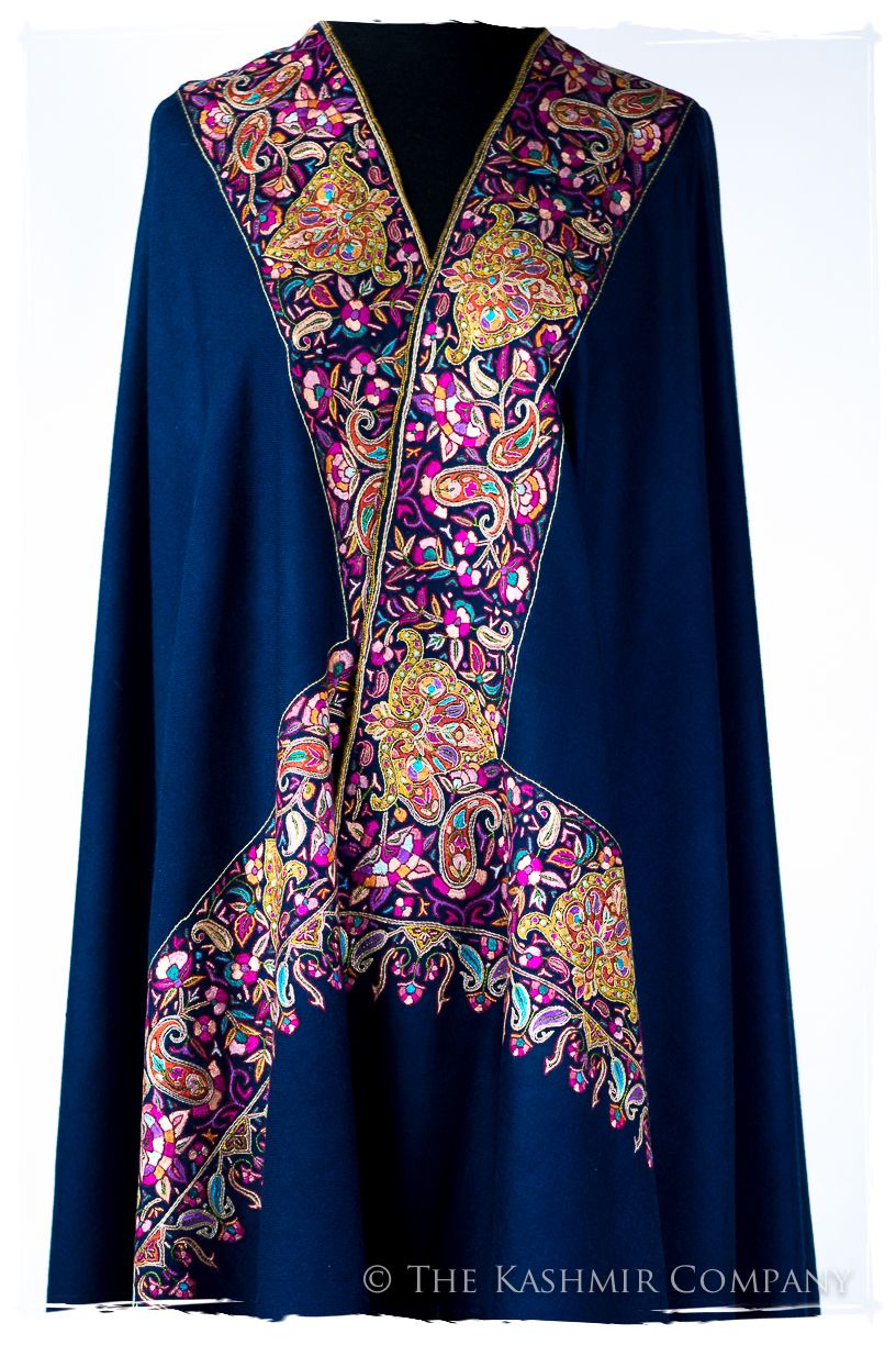 Sápphire du Cachemiré - Grand Pashmina Shawl