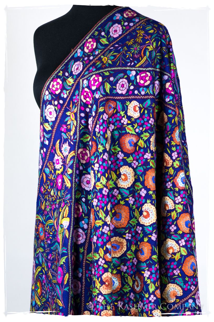 Fleur Tropicale Capri - Grand Pashmina Shawl