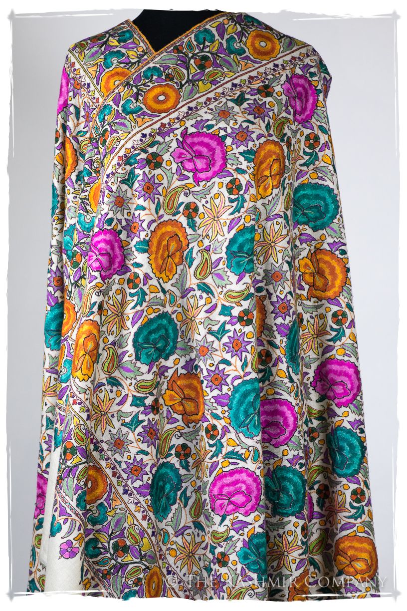 Bijoux Kundan Mughal - Grand Jamawar Pashmina Shawl