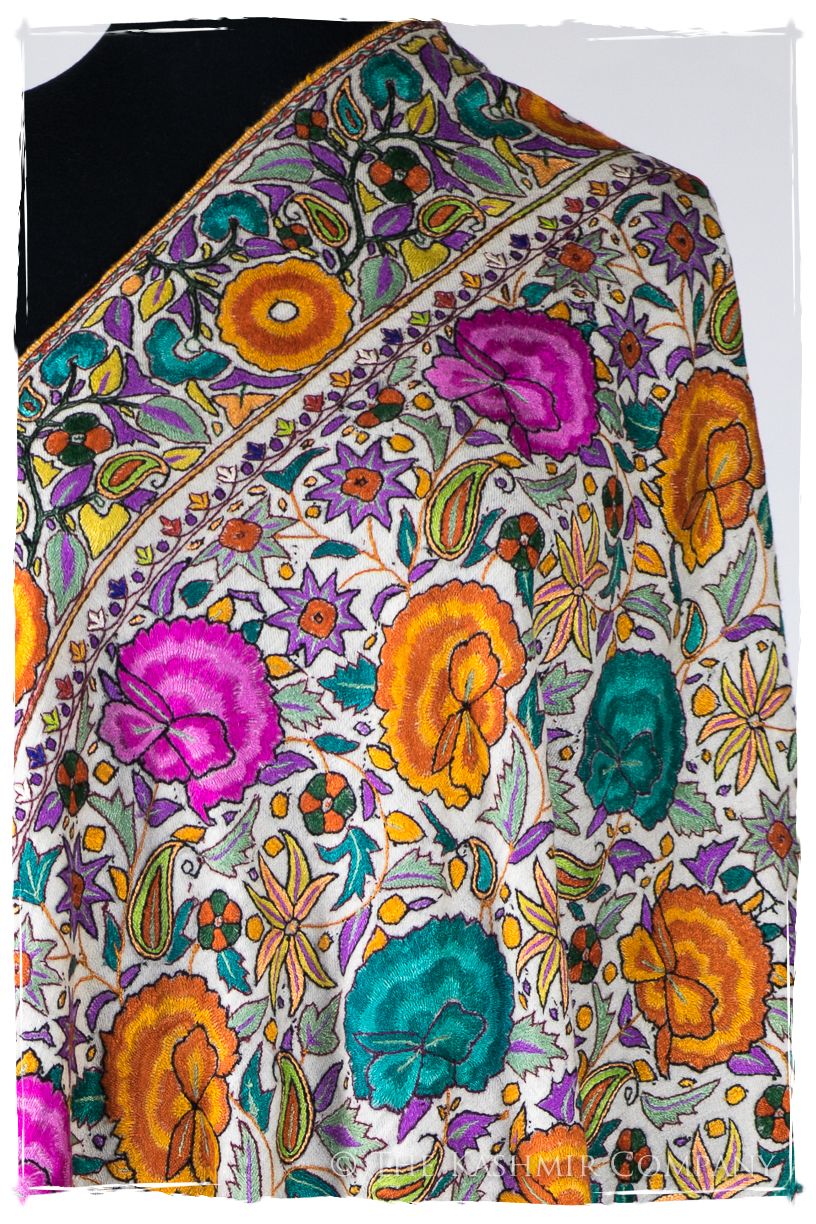 Bijoux Kundan Mughal - Grand Jamawar Pashmina Shawl