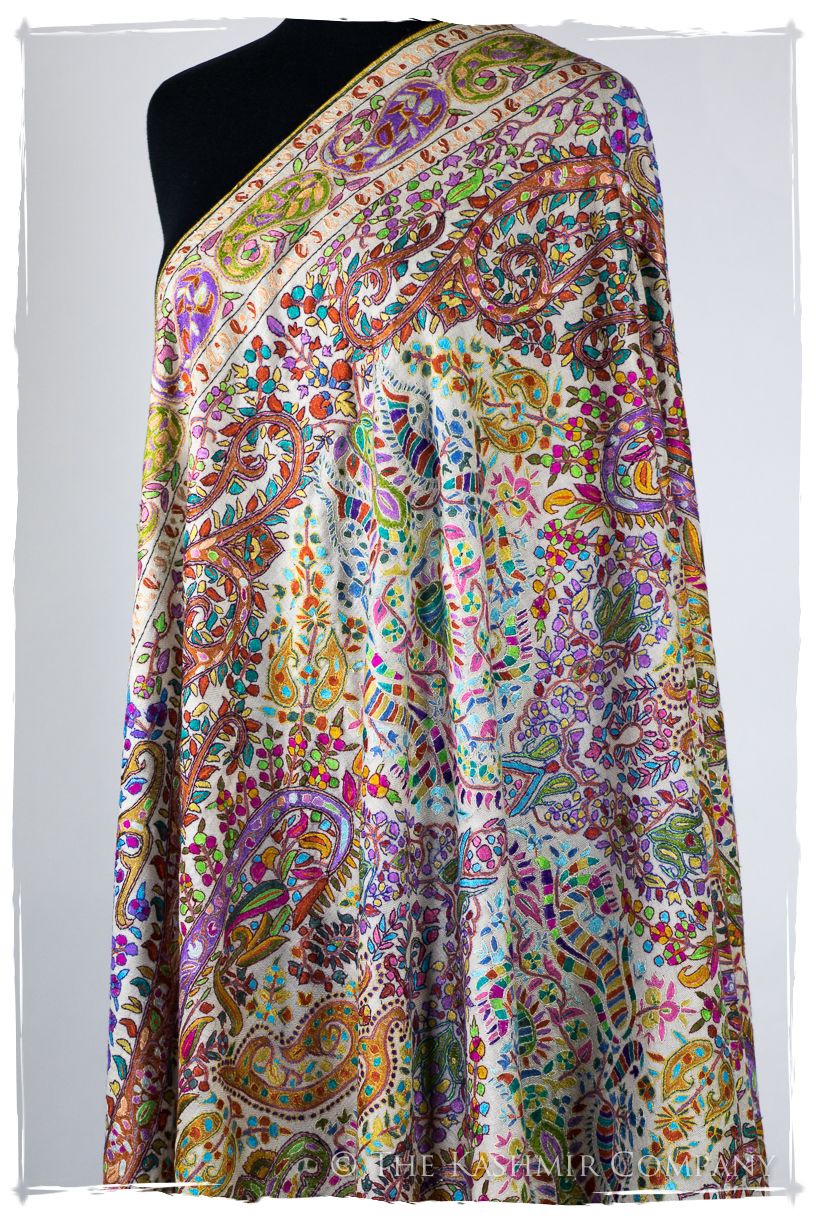 Français Pari Paisley - Grand Pashmina Shawl
