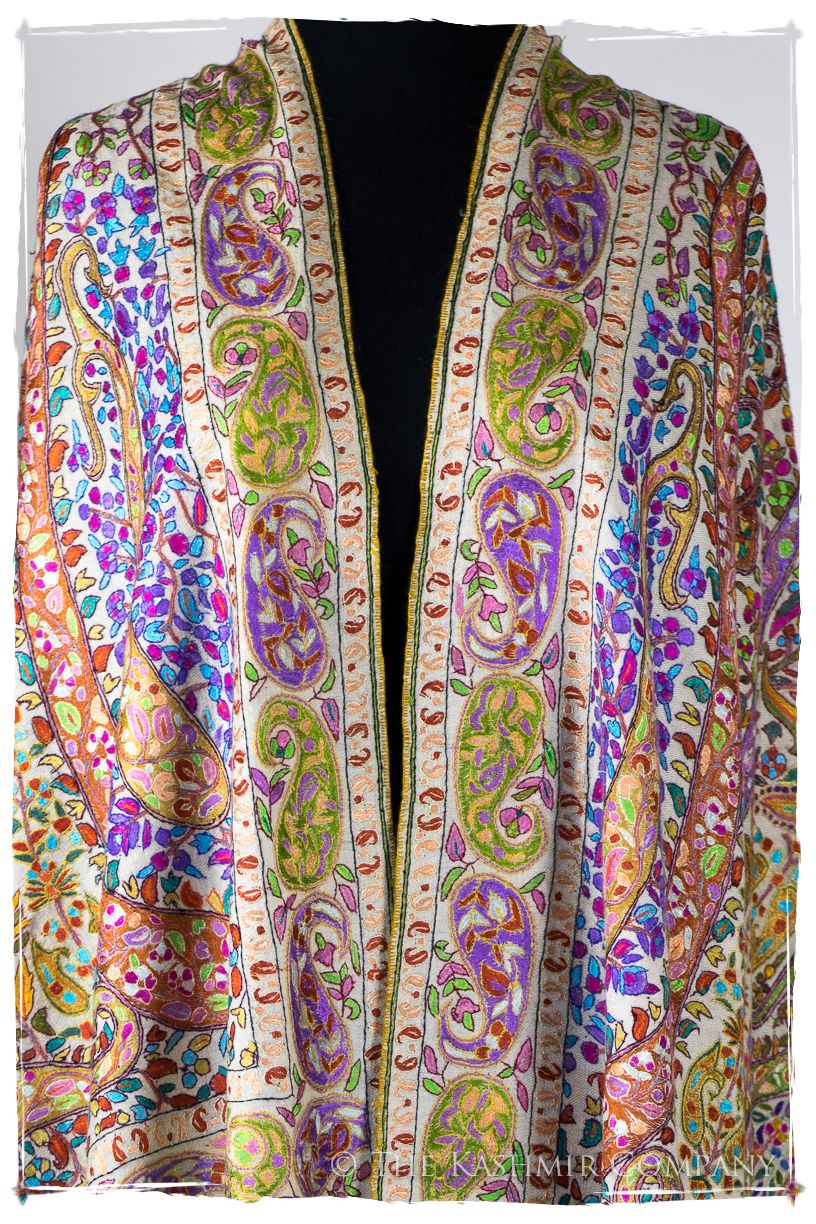 Français Pari Paisley - Grand Pashmina Shawl