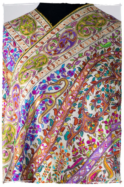 Français Pari Paisley - Grand Pashmina Shawl