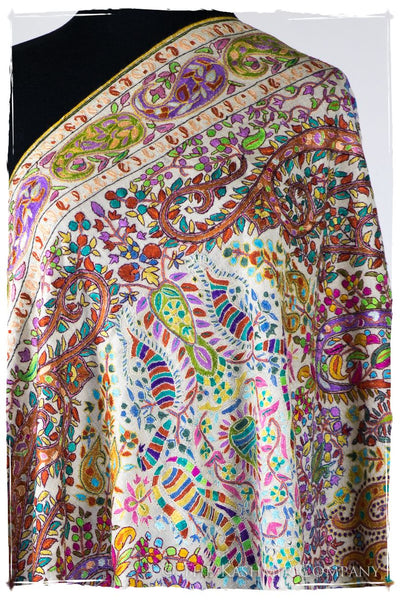 Français Pari Paisley - Grand Pashmina Shawl