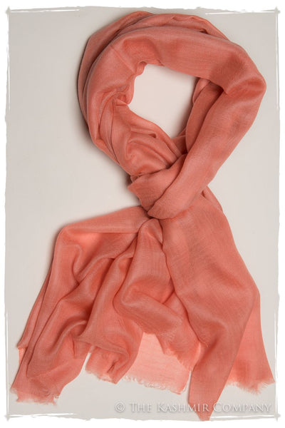 Eyes de Bulbul Peach Amber Cashmere Scarf