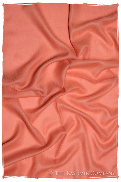 Eyes de Bulbul Peach Amber Cashmere Scarf