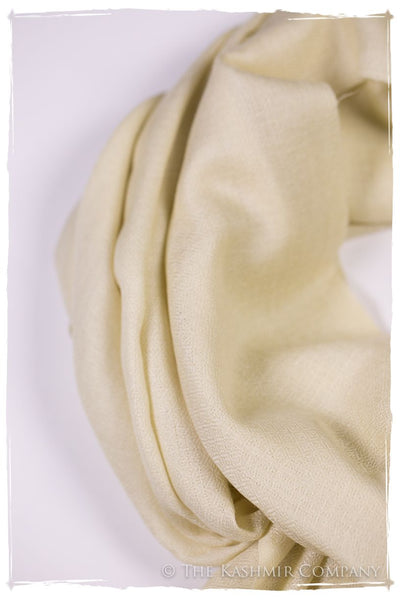 Bul Bul Pearled Ivory Kashmir Wool Scarf