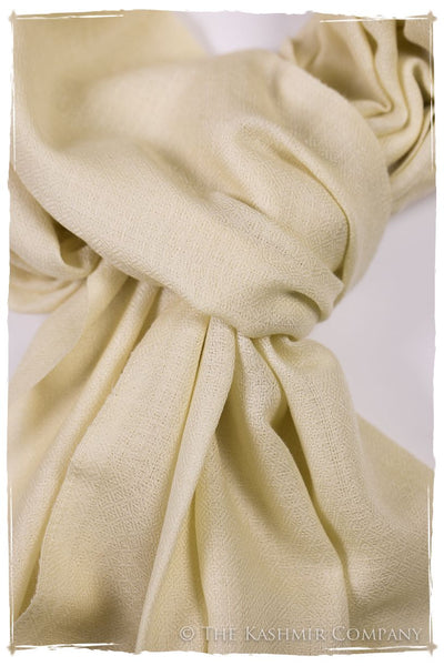 Bul Bul Pearled Ivory Kashmir Wool Scarf