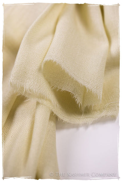 Bul Bul Pearled Ivory Kashmir Wool Scarf