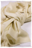 Bul Bul Pearled Ivory Kashmir Wool Scarf