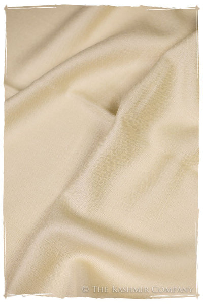 Bul Bul Pearled Ivory Kashmir Wool Scarf