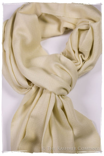 Bul Bul Pearled Ivory Kashmir Wool Scarf